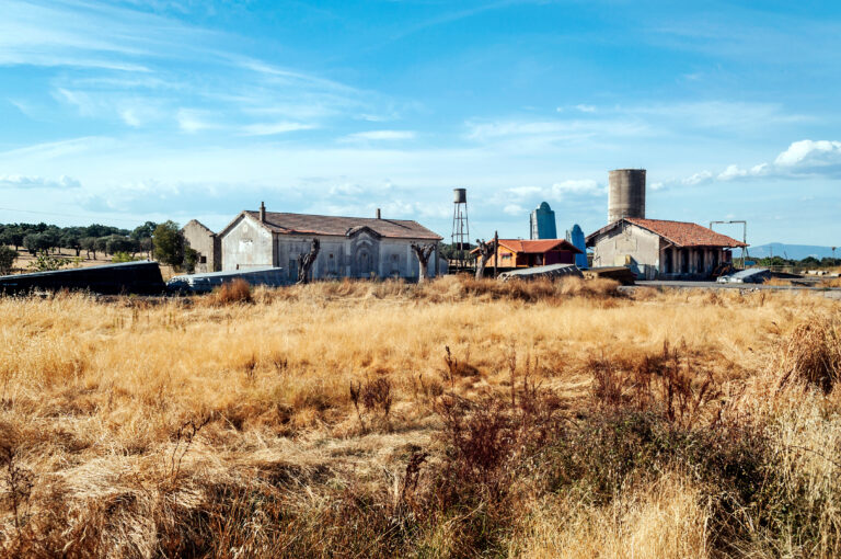 Abandoned brownfield land in Caceres